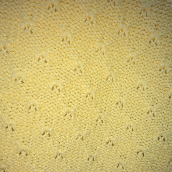 TALBOTS | 100% COTTON LIGHTWEIGHT PRETZEL KNIT CROPPED SLEEVE SWEATER - Picture 12 of 15